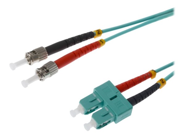 HERWECK Helos - Patch-Kabel - SC multi-mode (M) - ST multi-mode (M) - 1 m - Glasfaser - 50/125 Mikro