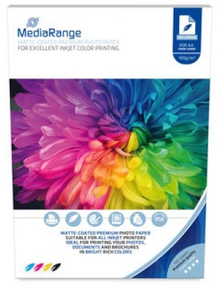 MEDIARANGE Fotopapier matt f. Tintenstrahldr. 105g 100 Blatt