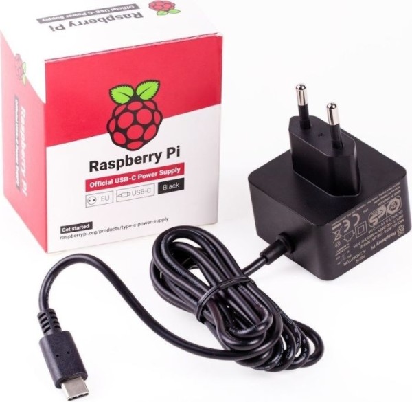 RASPBERRY PI 5 Netzteil / schwarz / 27W / USB-C