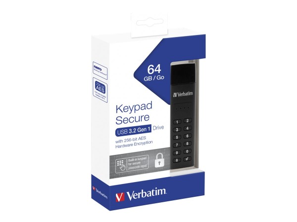 VERBATIM Flash USB 3.0 64GB Verbatim Secure Keypad