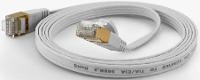 WANTEC Patchkabel CAT6A extraflach FTP weiss 1,0m