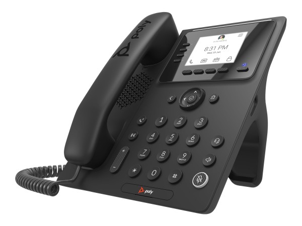 HP POLY VIDEO Poly CCX 350 for Microsoft Teams - VoIP-Telefon - Schwarz (848Z7AA#AC3)