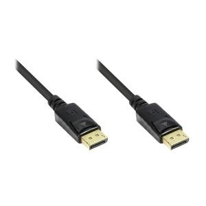 GOOD CONNECTIONS DisplayPort beidseitig Anschlusskabel vergoldet schwarz 3m