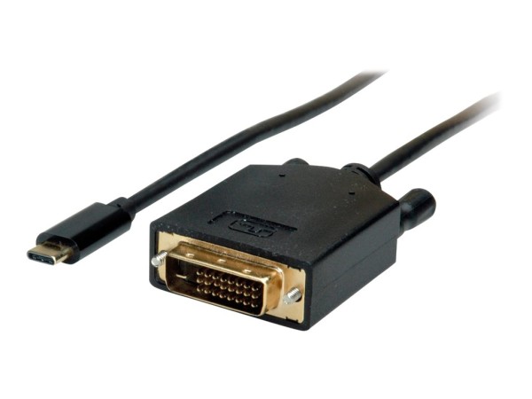 VALUE Adapterkabel USB Typ C-DVI ST/ST 2m