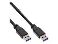 INLINE USB 3.0 Kabel, A an A, schwarz, 0,5m