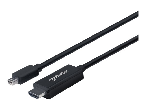 IC INTRACOM Manhattan 1080p Mini-DisplayPort auf HDMI-Kabel 1,8m schwarz