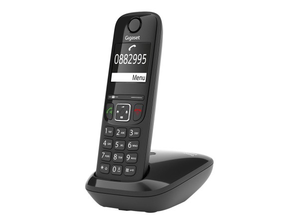 GIGASET A690 Schnurloses Telefon analog Freisprechen, mit Basis, Wahlwiederholung Schwarz