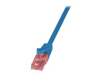 LOGILINK CAT6 U/UTP Patch Cable AWG24 LSZH blue 0.50m Prime Line