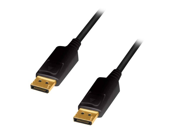 LOGILINK DisplayPort cable, DP/M to DP/M, 4K/60 Hz, CCS, black, 1 m