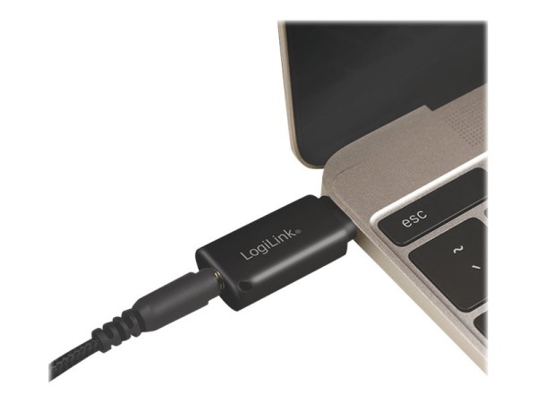 LOGILINK UA0356 USB Adapter USB-C / 3.5mm (TRRS) 4-pole Audio Adapter