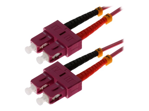 HERWECK Helos - Patch-Kabel - SC multi-mode (M) - SC multi-mode (M) - 10 m - Glasfaser - 50/125 Mikr