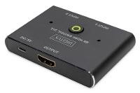 DIGITUS HDMI Verteiler Switch 2x1 8K schwarz