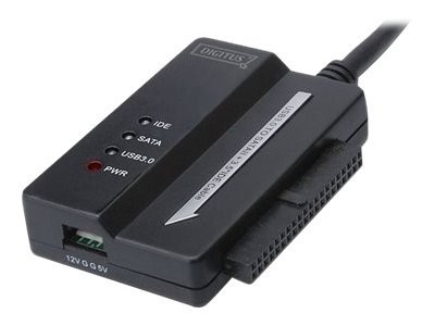 DIGITUS USB3.0 Adapterkabel auf SATA und IDE fuer 6,4cm 2,5Zoll + 8,9cm 3,5Zoll HDD + SSD inkl. Netz
