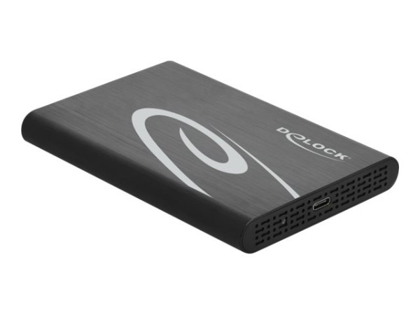 DELOCK Externes Gehäuse für 2.5? SATA HDD / SSD mit SuperSpeed USB 10 Gbps (USB 3.1 Gen 2) (42610)