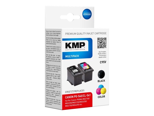 KMP C95V 4er Pack Schwarz, Gelb, Cyan, Magenta Tintenpatrone
