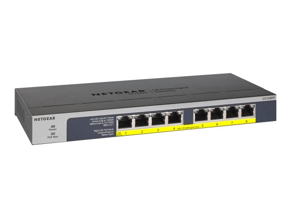 NETGEAR GS108 Gigabit Switch 8x GB-LAN / POE+