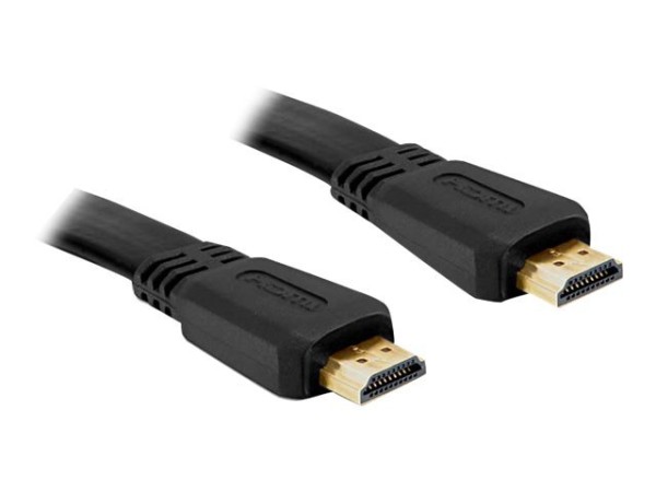 DELOCK Kabel HDMI A-A St/St flach 2,0m