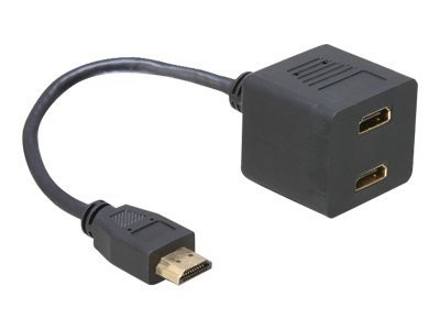 DELOCK Adapter HDMI Stecker zu 2x HDMI Buchse