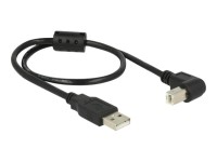 DeLock Kabel USB 2.0 A St > USB 2.0 B St 90° schwa