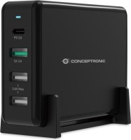 CONCEPTRONIC Ladegerät 4Port  65W,1xUSB-C/3xUSB-A PD Desktop