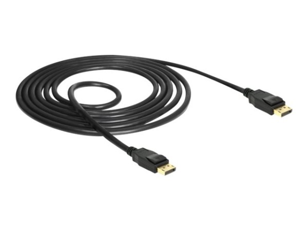 DELOCK Kabel Displayport 1.2 Stecker > Displayport Stecker 4K 60 Hz 1,5 m Schwarz