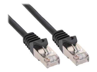 Patchkabel Cat. 5e doppelt geschirmt 2x RJ 45 Stecker 30m Schwarz