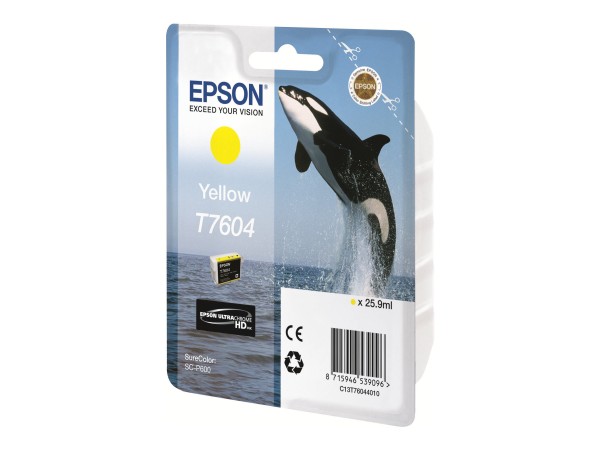 EPSON T7604 Gelb Tintenpatrone