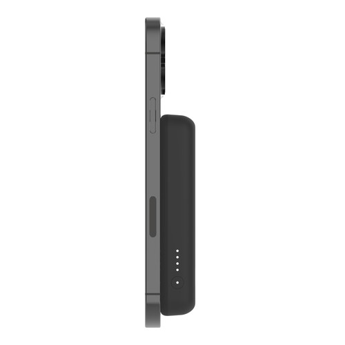 BELKIN Boost Charge Magnetische kabellose Powerbank 5K mit Ständer schwarz - Kabelloses Laden mit bi