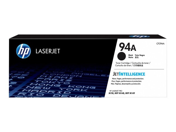 HP 94A - Schwarz - Original - LaserJet - Tonerpatrone (CF294A) - für LaserJet Pro M118dw, MFP M148dw