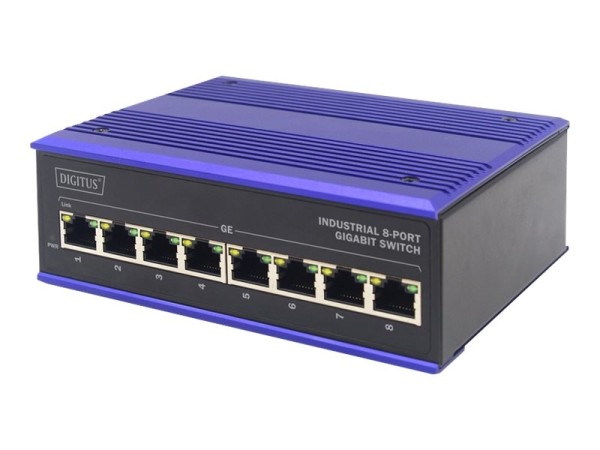 DIGITUS Industr. 8-Port Gigabit Switch