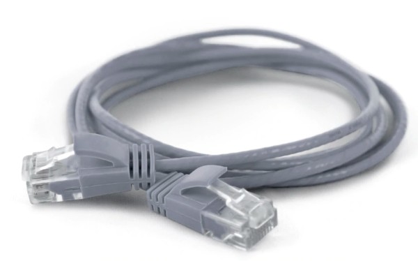 WANTEC wW Patchkabel CAT6A (rund 2,8mm) UTP grau 0,10m