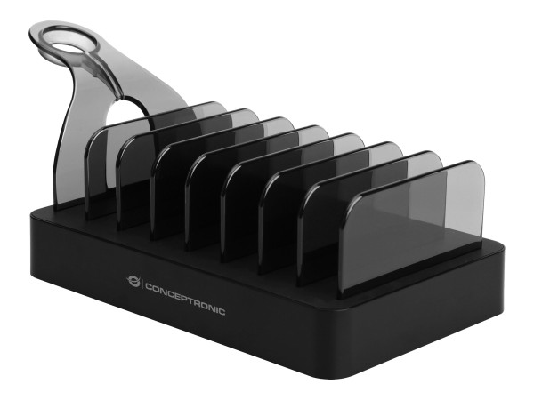 CONCEPTRONIC Ladegerät 8Port 75W,2xUSB-C/6xUSB-A PD Desktop