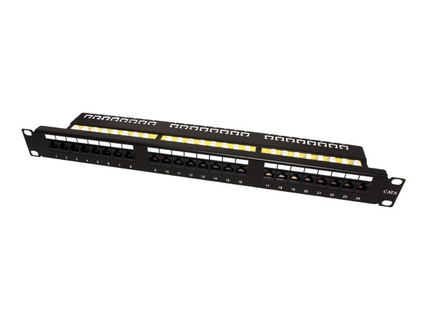 VALUE "VALUE Kat.6 19"" Patch Panel,24P UTP schw"