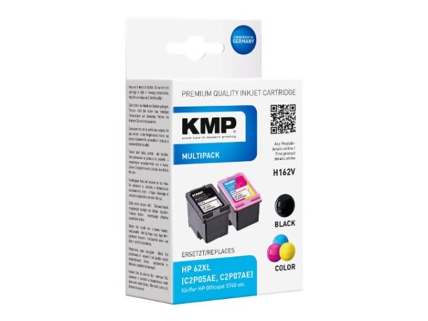 KMP Tintenpatrone ersetzt HP 62XL (C2P05AE, C2P07AE)