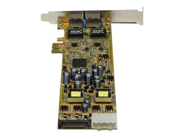 STARTECH.COM Dual Port PCI Express Gigabit Netzwerkkarte - 2 Port RJ45 PCIe PoE/PSE NIC Server Adapt