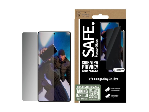 PANZERGLASS SAFE. Privacy Screen Protector Samsung Galaxy S25 Ultra