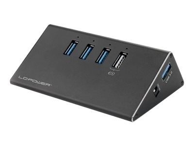 LC-POWER USB-Hub LC-Power 3x USB 3.0 + 1xLadefunktion LC-HUB-ALU-2B-4