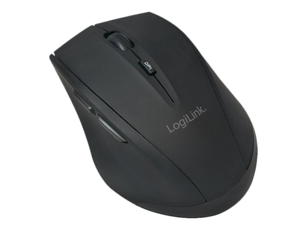 LOGILINK Maus LogiLink Bluetooth 2.4 GHz 1600dpi Laser scroll black