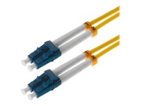 HELOS LWL Patchkabel 9/125µm OS2 LC 0,5m LC Duplex Stecker/Stecker, gelb (196061)
