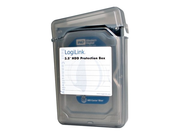 LOGILINK 3,5 HDD protection box for 1 HDD, black