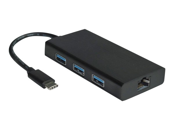 VALUE USB3.1 C Gigabit Konverter plus Hub 3xA