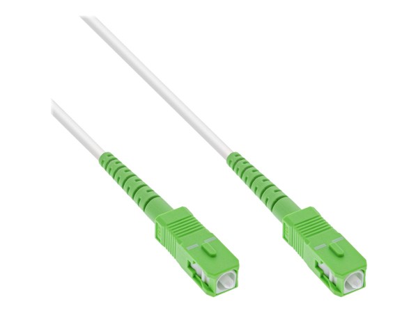 INLINE LWL Simplex Kabel, FTTH, SC/APC 8° zu SC/APC 8°, 9/125µm, OS2, 1m