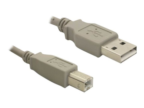 DELOCK Kabel USB 2.0 upstream 1,8m A-B St/St