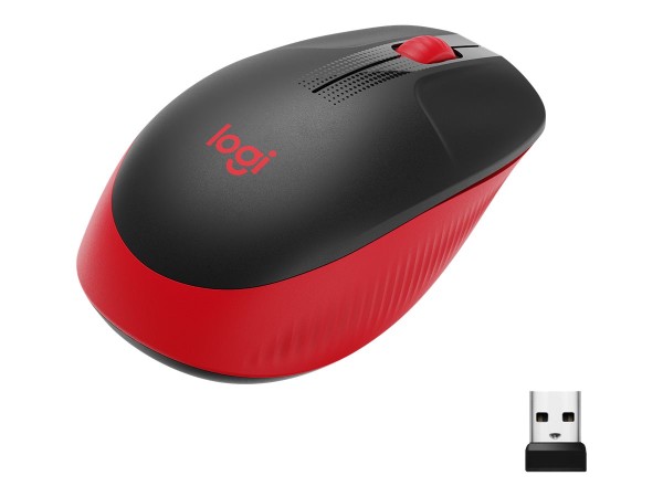 LOGITECH M190 Full-size wireless mouse RED EMEA