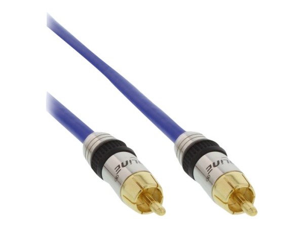 INLINE Cinch 1-fach Audio Kabel, Premium Qualität, 10m