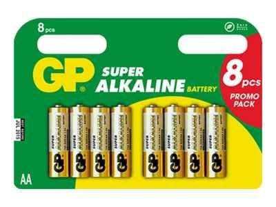 GP BATTERY Batterie GP Alkaline AA (Mignon) / 08er Blister