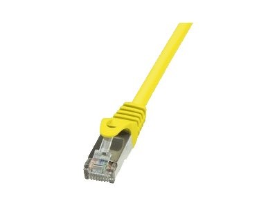 LOGILINK CAT5e F/UTP Patchkabel AWG26 gelb 0,25m
