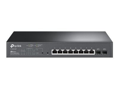 TP-LINK JetStream" 10-Port Gigabit Smart Switch with 8-Port PoE+