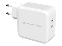 CONCEPTRONIC Ladegerät 2Port 100W,1xUSB-C/1xUSB-A PD weiß