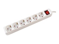 VALUE Steckdosenleiste 6fach mit Schalter 1,5m